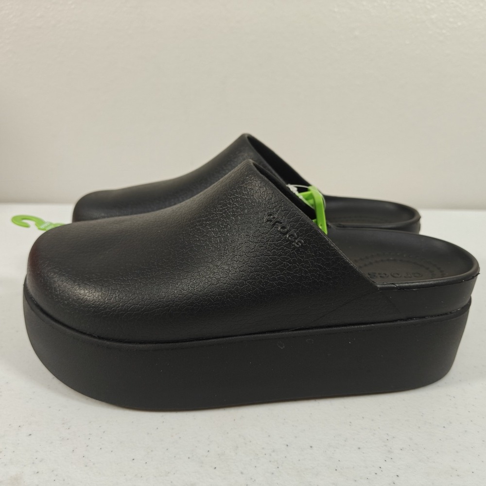 Crocs Dylan Platform Clog Women's Size 9 Black Slip On Mule Shoes 209869 NEW - Picture 4 of 11